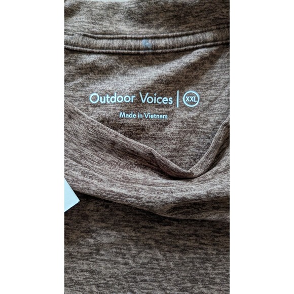 NWT Outdoor Voices CloudKnit Heavyweight Long sleeve Tee in Chocolate sz XXL - Picture 4 of 6